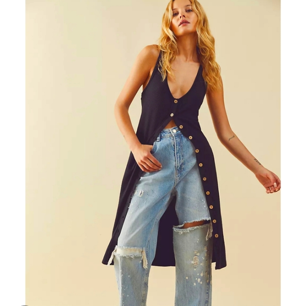 Free People Gia Long Vest